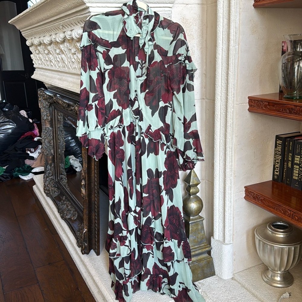 Free People Long Sleeve Floral Dress Size Smalll
